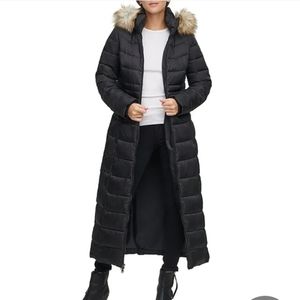 Long puffer coat